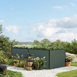 GFP 235 x 150 x 77 cm Raised garden bed, Anthracite grey - (GFPV00365)