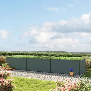 GFP 490 x 77 x 77 cm Raised garden bed, Anthracite grey - (GFPV00433)