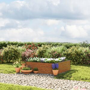 GFP 119 x 119 x 39 cm Raised garden bed, Wood-finish - (GFPV00502)