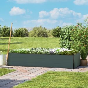 GFP 195 x 77 x 39 cm Raised garden bed, Anthracite grey - (GFPV00517)