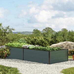 GFP 235 x 99 x 39 cm Raised garden bed, Anthracite grey - (GFPV00533)