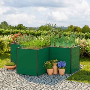 GFP 225 x 225 x 77 cm Raised garden bed, Green - (GFPV00564)