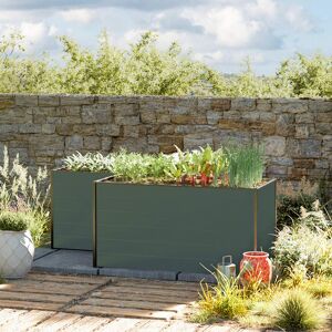 GFP 224 x 150 x 77 cm Raised garden bed, Anthracite grey - (GFPV00569)