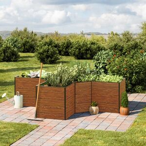 GFP 290 x 290 x 77 cm Raised garden bed, Wood-finish - (GFPV00574)