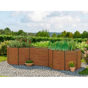 GFP 331 x 131 x 77 cm Raised garden bed, Wood-finish - (GFPV00586)