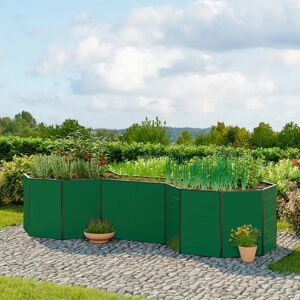 GFP 455 x 181 x 77 cm Raised garden bed, Green - (GFPV00592)