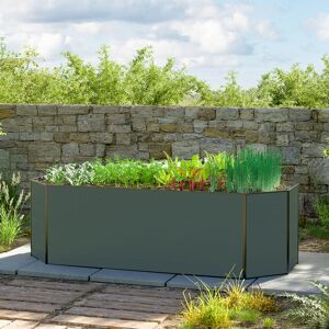 GFP 167 x 119 x 77 cm Raised garden bed, Anthracite grey - (GFPV00593)