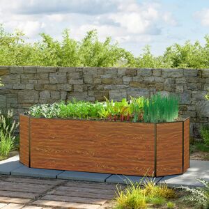 GFP 264 x 119 x 77 cm Raised garden bed, Wood-finish - (GFPV00602)