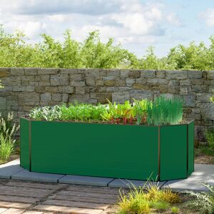GFP 264 x 119 x 77 cm Raised garden bed, Green - (GFPV00604)