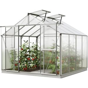 GFP 2.56 x 2.56 cm Greenhouse, 6 mm twin-wall sheets, incl. special offer set XL - (GFPV00741)