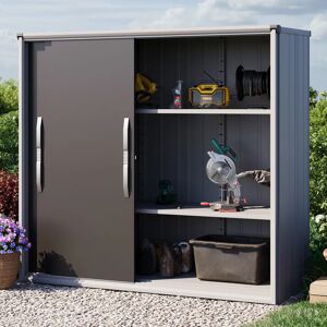 GFP 210 x 75 cm Garden shed XL, anthracite grey - (GFPV00766)
