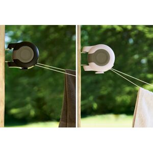 Chimp Electronics Wall Mounted Twin Cable Washing Line