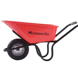 David Musson Fencing Crusader Red 120ltr H/D P/Free Wheel barrow