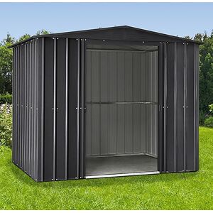 8 x 5 Lotus Metal Shed in Anthracite Grey