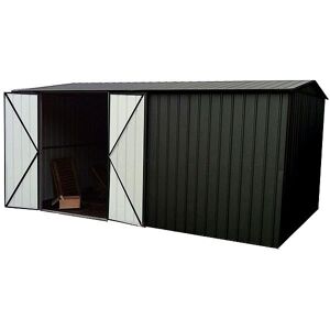 10 x 15 Lotus Metal Workshop Shed in Anthracite Grey