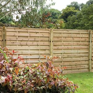 Forest Garden 6ft High Forest Europa Plain Fence Panels - Pressure Treated - Panels