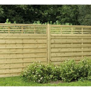 Forest Garden 6ft High Forest Europa Kyoto Fence Panels - Pressure Treated - Panels