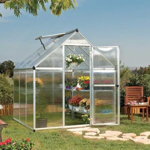 6 x 6 Palram - Canopia Mythos Greenhouse - Silver