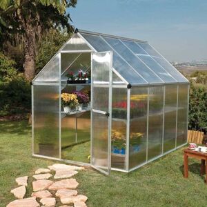 6 x 8 Palram - Canopia Mythos Greenhouse - Silver