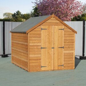 8 x 6 Shire Value Overlap Windowless Shed with Double Doors