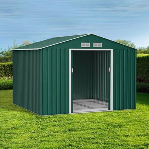 9x8 Lotus Orion Apex Metal Shed Including Foundation Kit