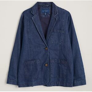 Seasalt Willow Carr Blazer Mid Indigo Wash