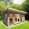 16x8 Shire Cali Insulated Garden Office With Side Shed