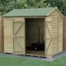 Forest Garden 8x6 Forest Beckwood Reverse Apex Shed Shiplap Windowless 25yr Guarantee - 8x6 Forest Beckwood Shiplap Windowless Reverse Apex Wooden Shed with Double