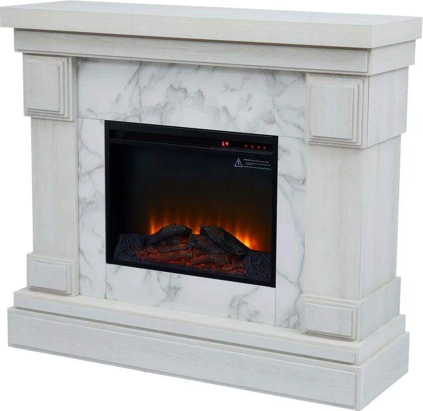 Photos - Fireplace Box / Freestanding Stove Versanora Electric Fire white 108.0 H x 120.7 W x 39.4 D cm