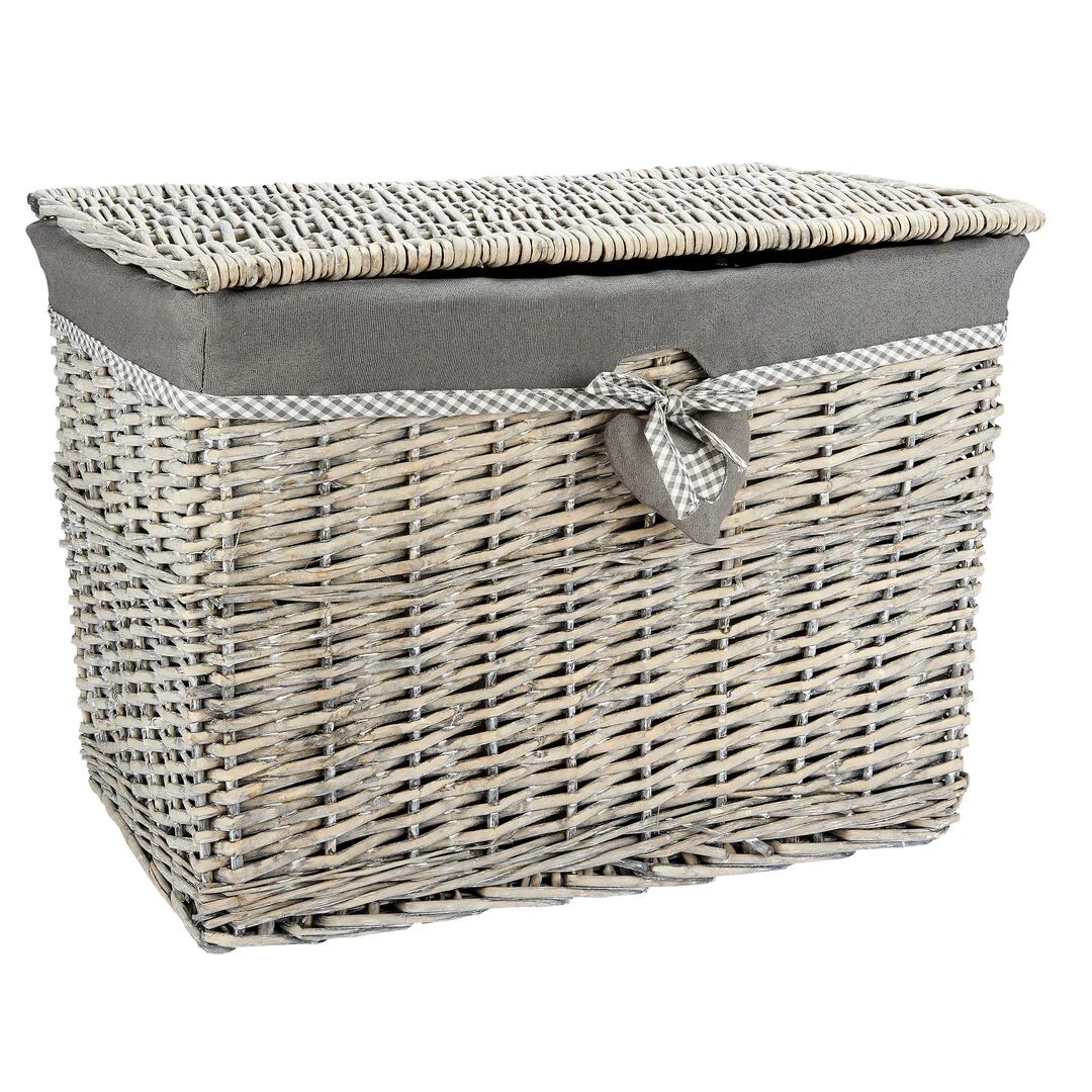 Photos - Laundry Basket / Hamper Rebrilliant Wicker Laundry Bin gray/white/brown 43.0 H x 59.0 W x 38.0 D c