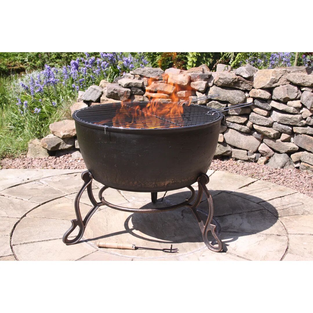 Photos - Fireplace Box / Freestanding Stove Gardeco Cast Iron Wood/Charcoal Fire Pit brown/gray 51.0 H x 60.5 W x 60.5 