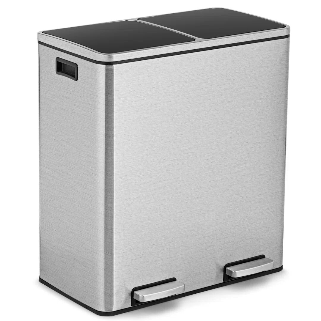 Photos - Waste Bin Rebrilliant Sabang Plastic Open Rubbish Bin 65.0 H x 58.0 W x 32.0 D cm