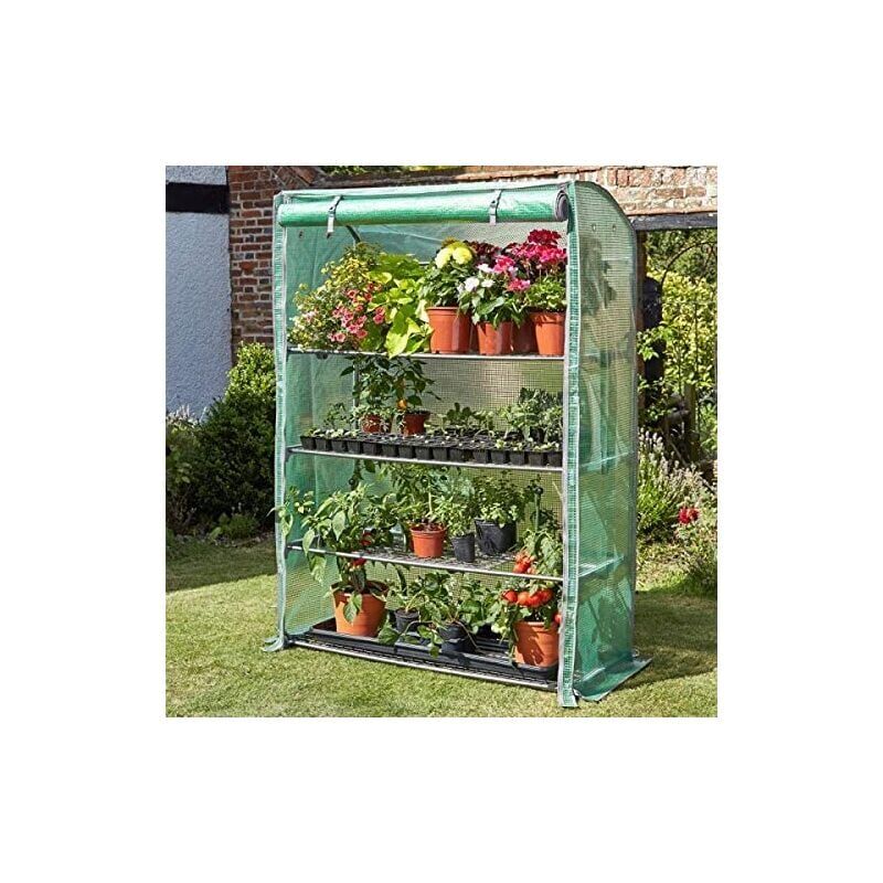 GARDEN MILE Garden Greenhouse Grow House GroZone Wide Plant Protection Cover Outdoor Heavy Duty Walk-In Poly Tunnel Greenhouse (GroZone Max)