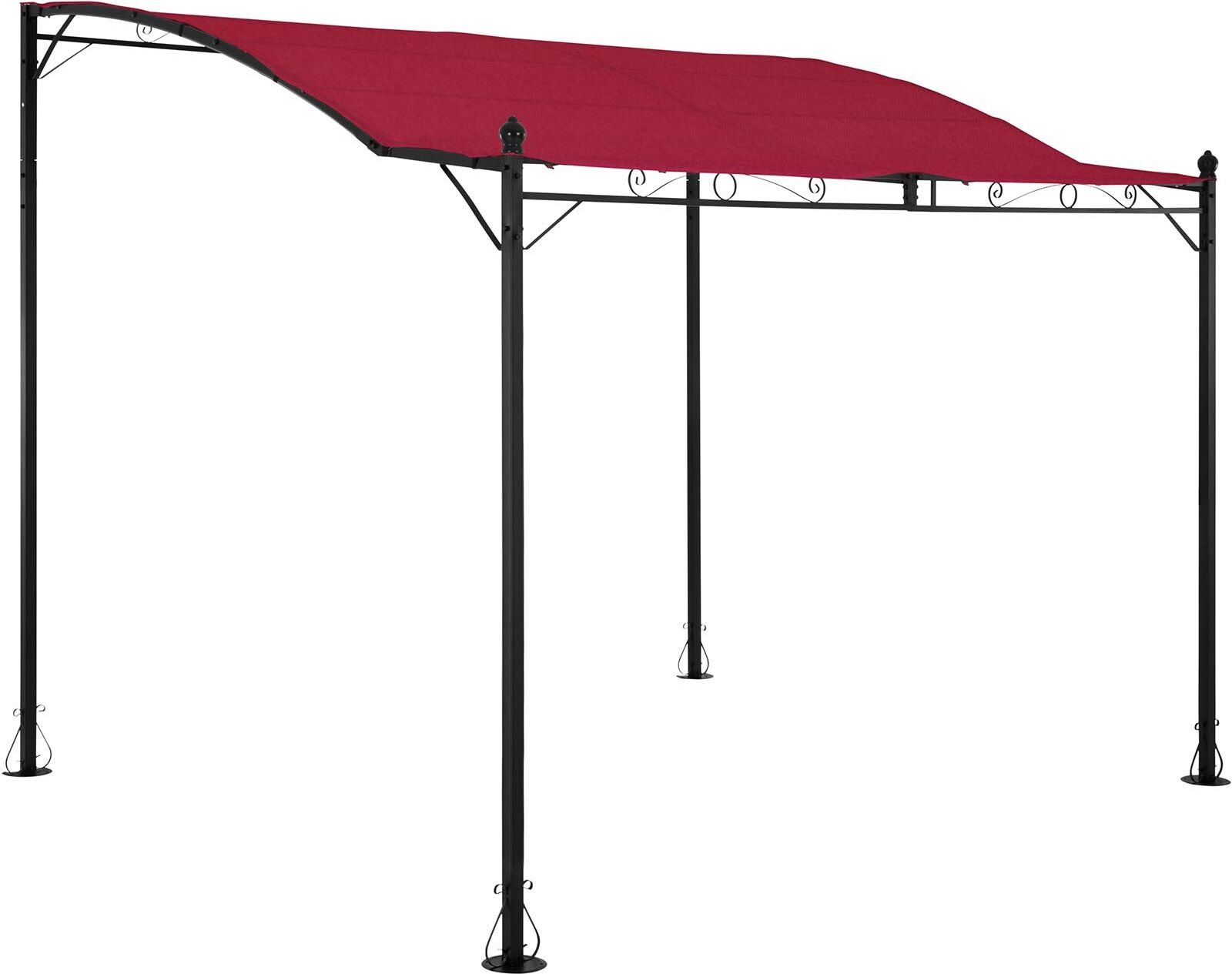 Uniprodo Gazebo Sun Shade - 2.6 x 3 m - wine red UNI_GAZEBO_ 3X2.5R