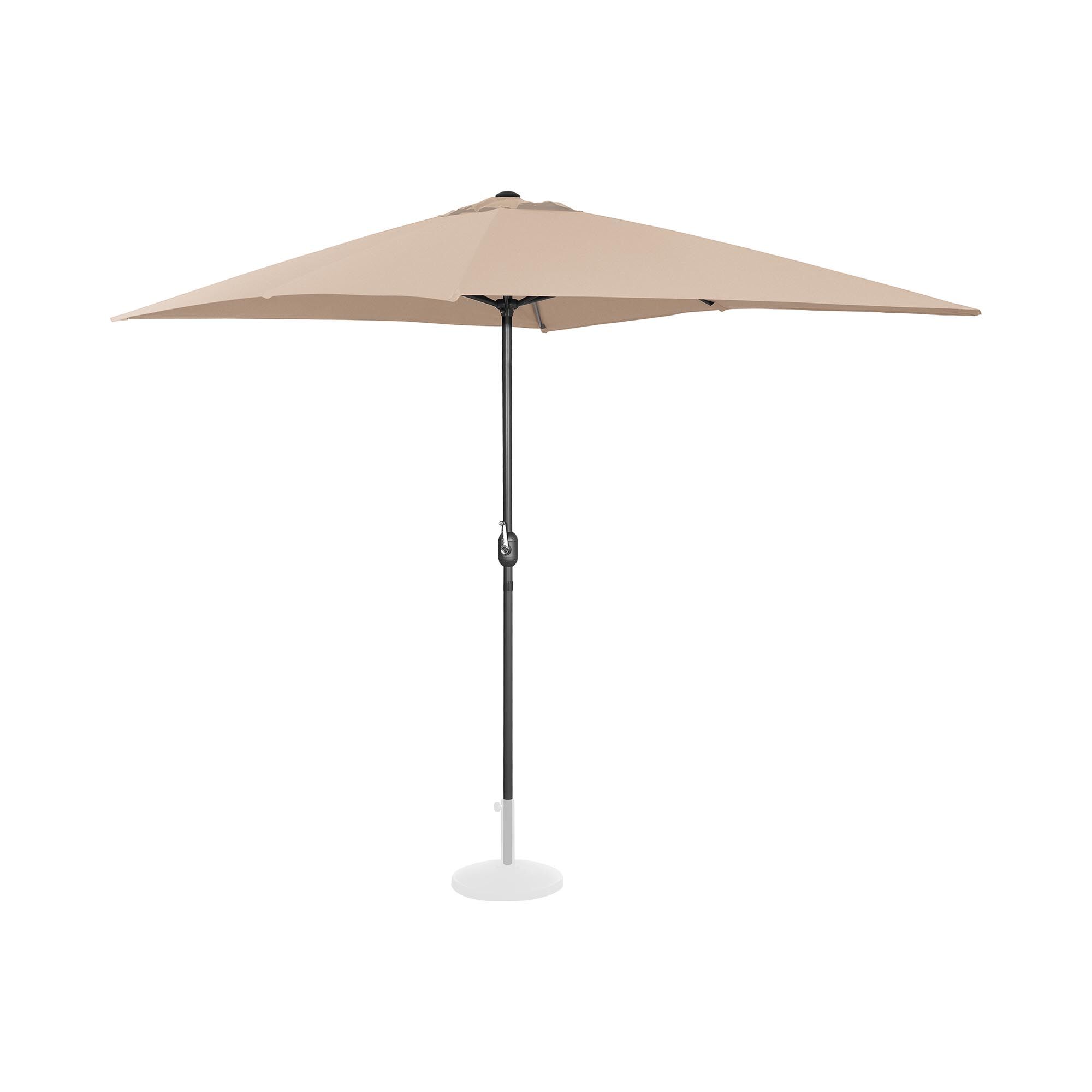 Uniprodo Large Outdoor Umbrella - creme - rectangular - 200 x 300 cm UNI_UMBRELLA_SQ2030CR