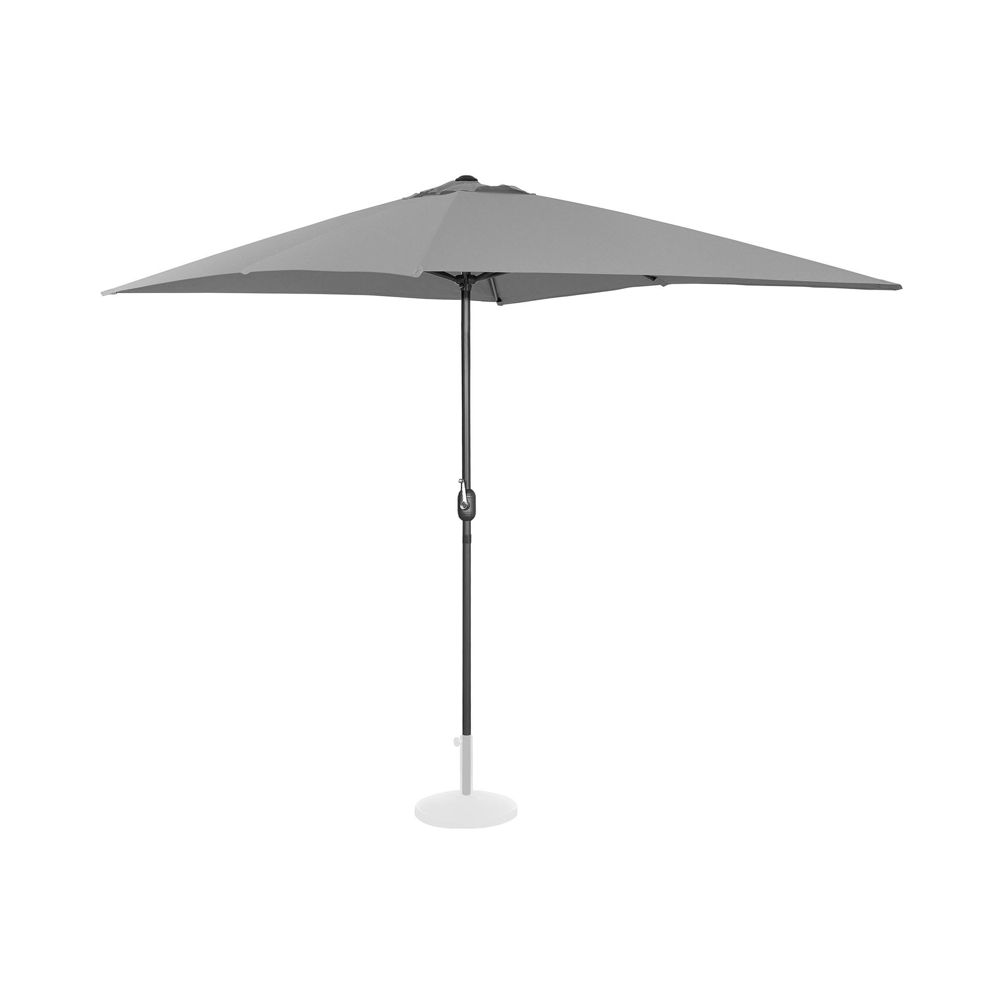 Uniprodo Large Outdoor Umbrella - dark grey - rectangular - 200 x 300 cm UNI_UMBRELLA_SQ2030DG