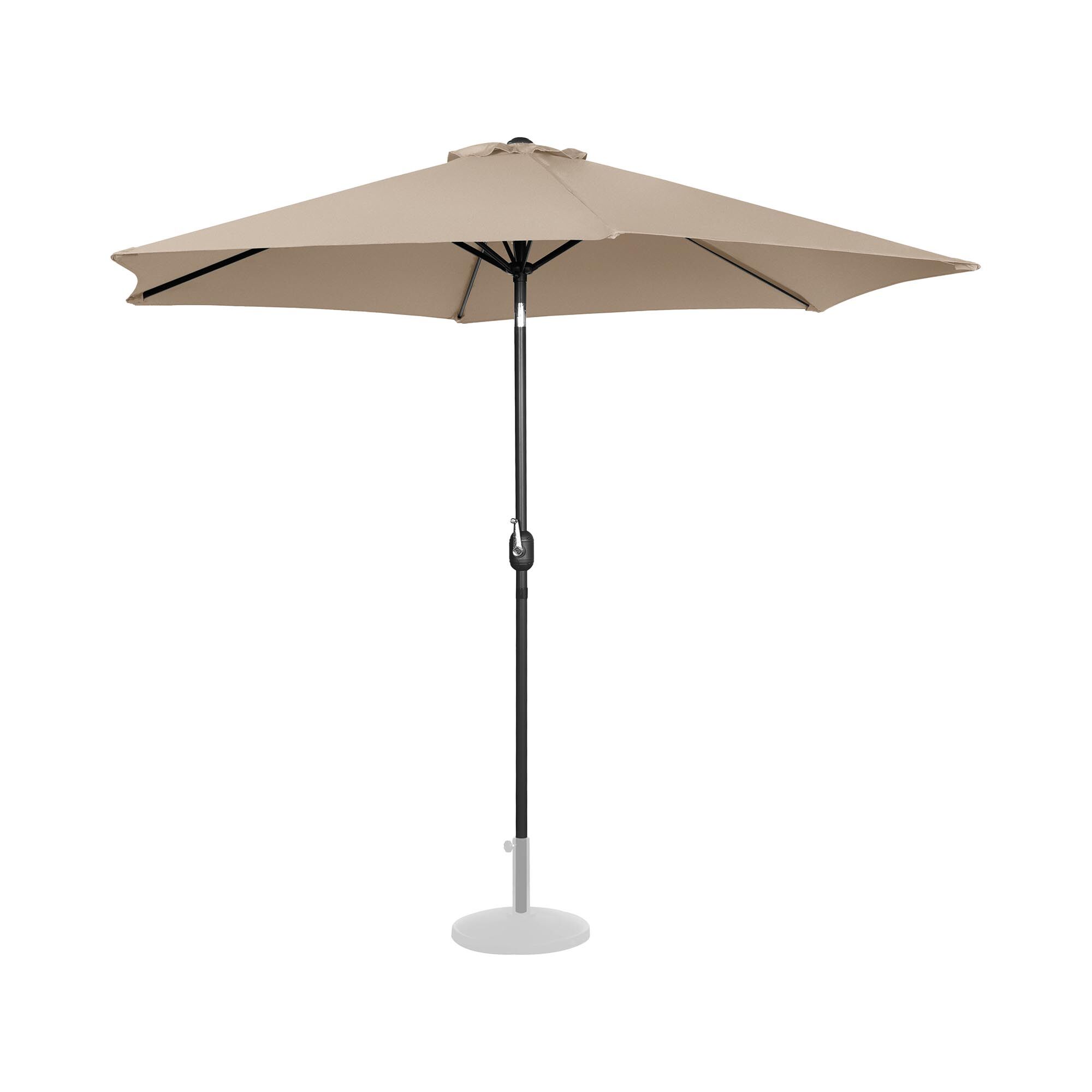 Uniprodo Factory seconds Large Outdoor Umbrella - creme - hexagonal - Ø 300 cm - tiltable UNI_UMBRELLA_TR300CR