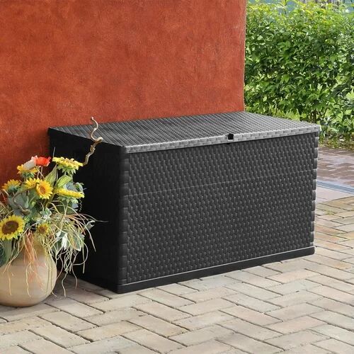 WFX Utility Garden 420 L Plastic Storage Box WFX Utility Colour: Anthracite  - Size: 2.8cm H x 34cm W x 16cm D