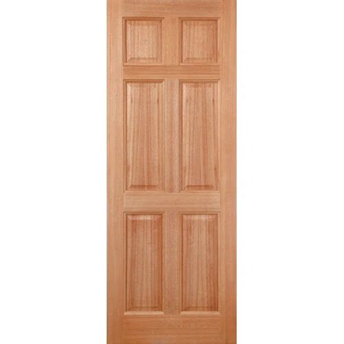 LPD Doors Colonial Wood 6 Panel Unglazed External Door LPD Doors Door Size: 198.1 cm H x 83.8 cm W x 4.4 cm D  - Size: 213.5 cm H x 91.5 cm W x 4.4 cm D