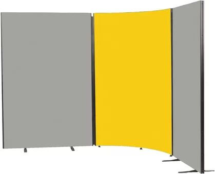 Symple Stuff Partition Symple Stuff Size: 182.5cm H x 90cm W x 3cm D, Colour: Yellow  - Size: 152.5cm H x 120cm W x 3cm D