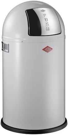 Wesco Pushboy Steel 22 Litre Swing Top Rubbish Bin Wesco Colour: Cool Grey  - Size: Large