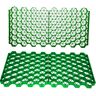 VEVOR Permeable Pavers 1.9" Depth Gravel Driveway Grid Flat-Interlocked Grass Pavers HDPE Green Plastic Shed Base for Landscaping and Soil Reinforcement in Parking Lots/Fire Lanes (Pack of 4-11 Sf)