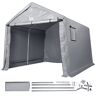 VEVOR Portable Shed Outdoor Storage Shelter, 8 x 14 x 7.6 ft Heavy Duty  Instant Storage Tent Tarp Sheds with Roll-up Zipper Door and Ventilated Windows For Motorcycle, Bike, Garden Tools