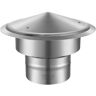 VEVOR Chimney Cap, 6 inch, 304 Stainless Steel Round Roof Rain Cap, 11.81-inch Increased Caps, All Weather & Reinforced Screws & Easy Installation, for Perfect Insulation Vent Cover Outside, Silver