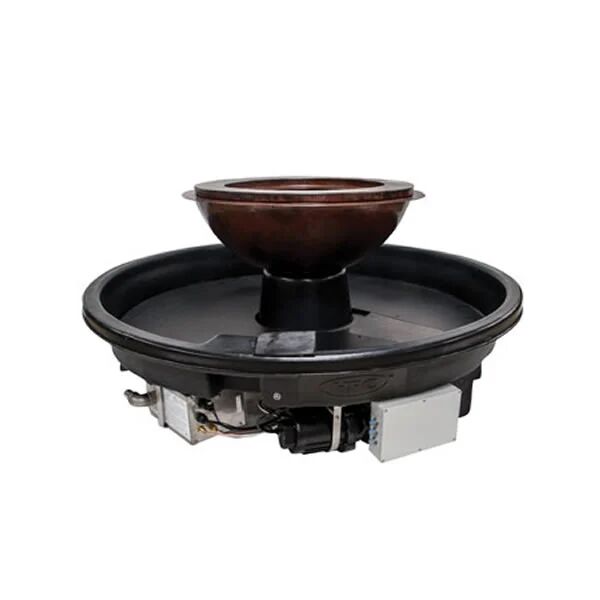 HPC Evolution 360 Hammered Copper Gas Fire Bowl System