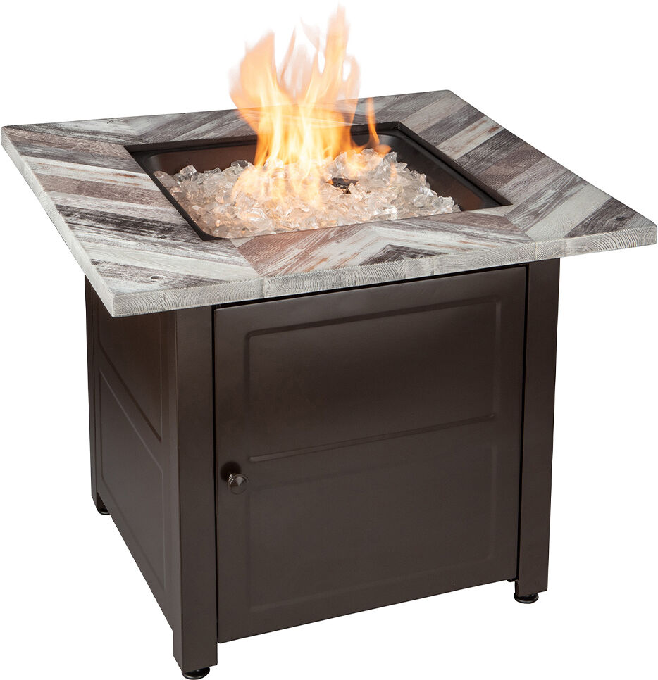 Photos - Electric Fireplace Endless Summer Duvall LP Gas Outdoor Fire Pit in White gad15287sp