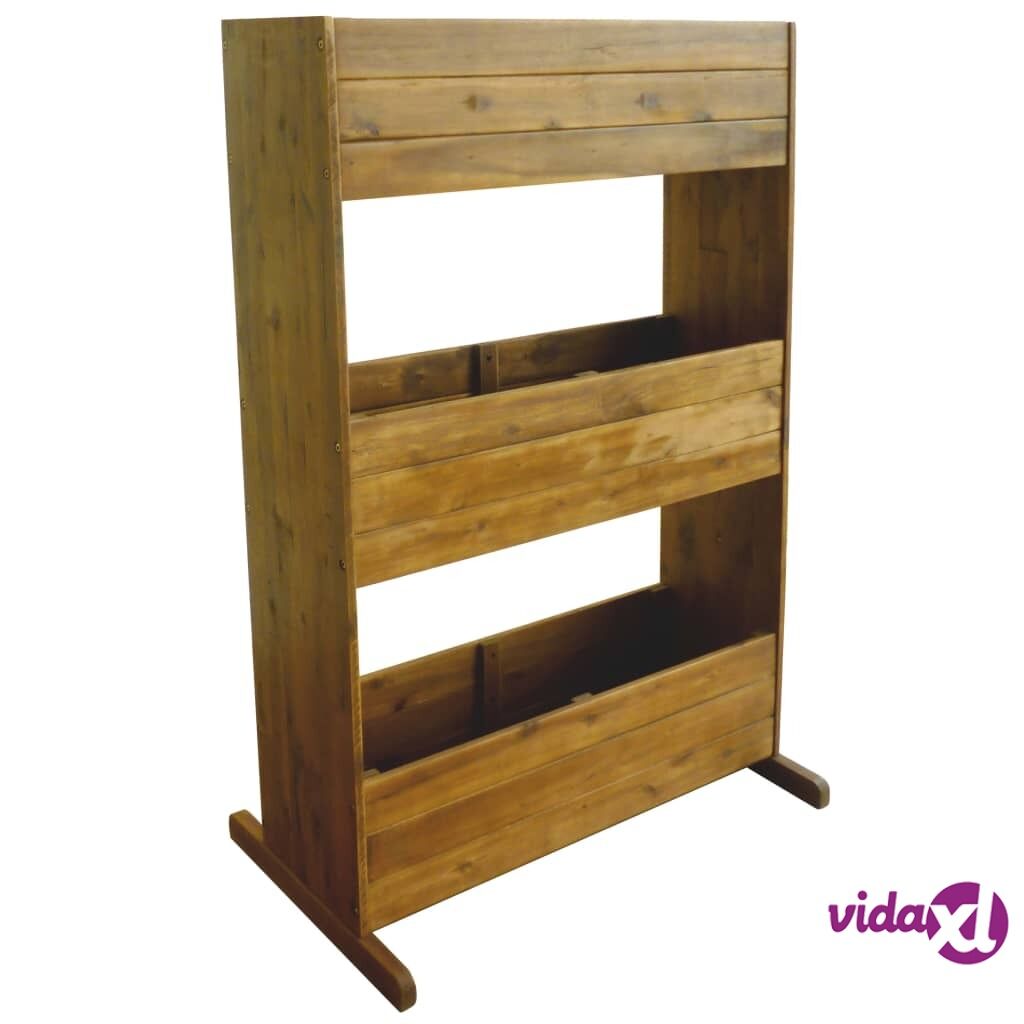 vidaXL 3-Tier Garden Raised Bed Solid Acacia Wood