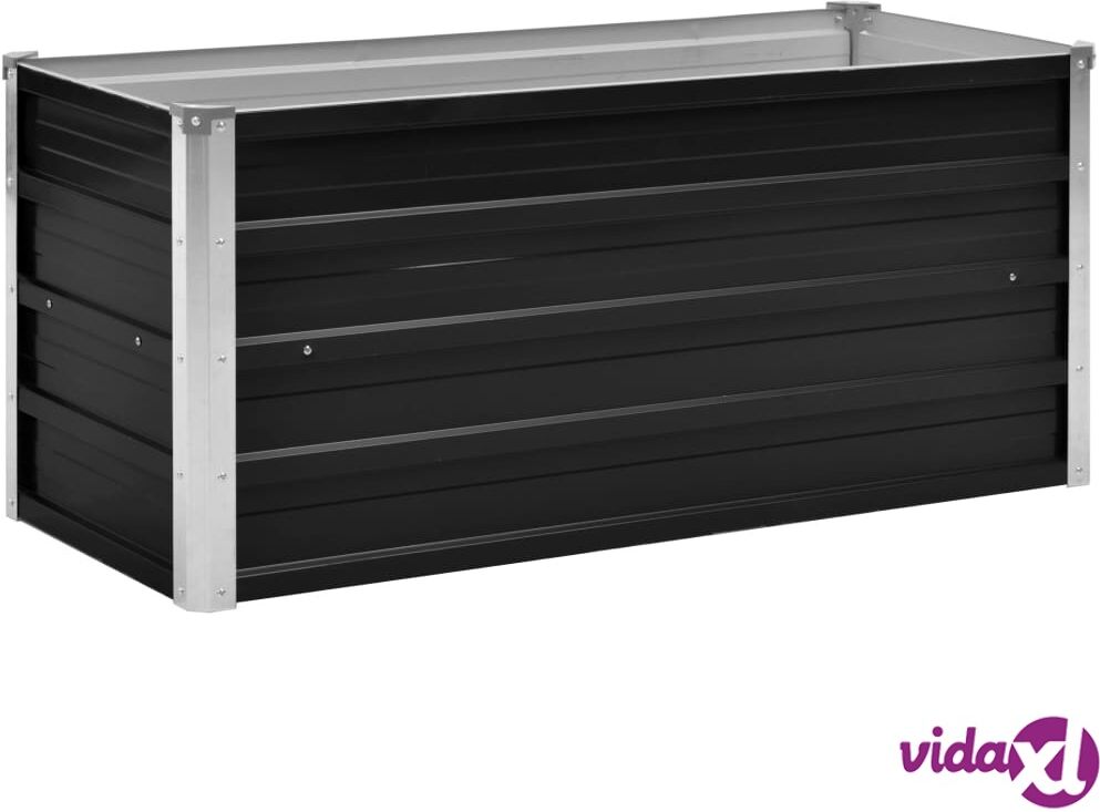 vidaXL 45733 vidaXL Garden Raised Bed Anthracite 100x40x45 cm Galvanised Steel