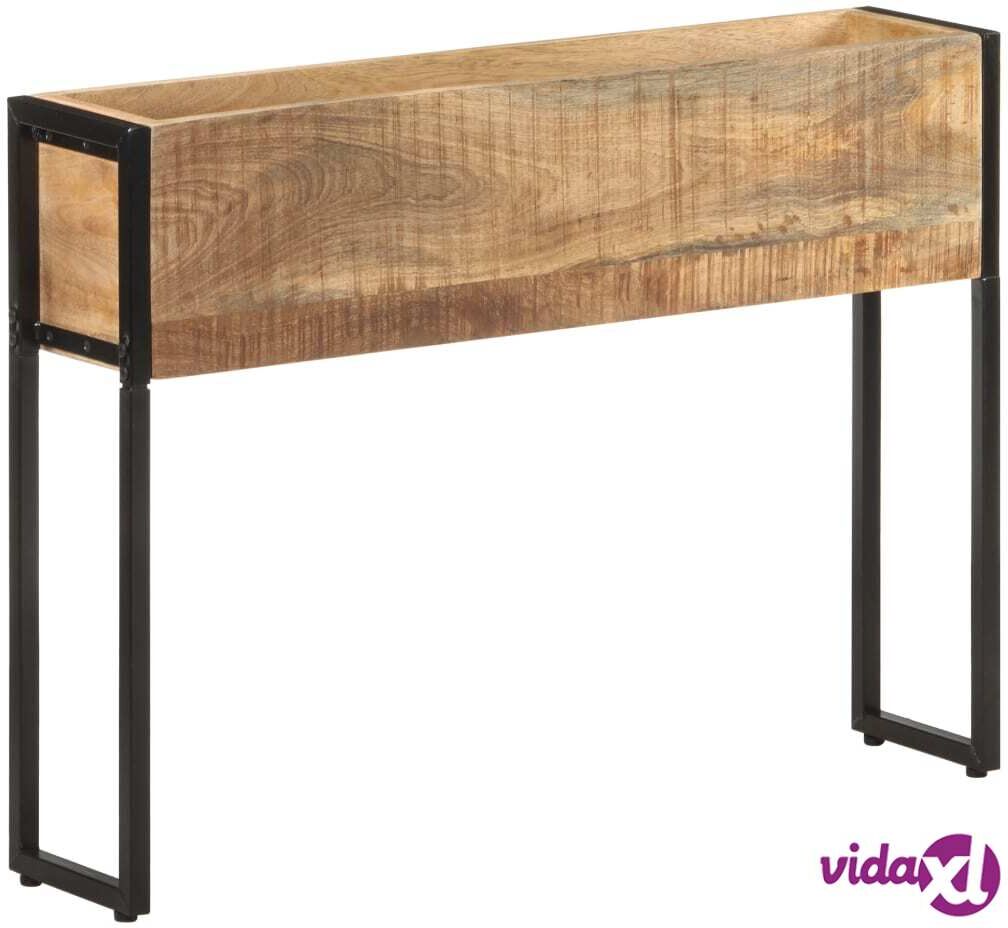 vidaXL Planter 90x20x68 cm Rough Mango Wood