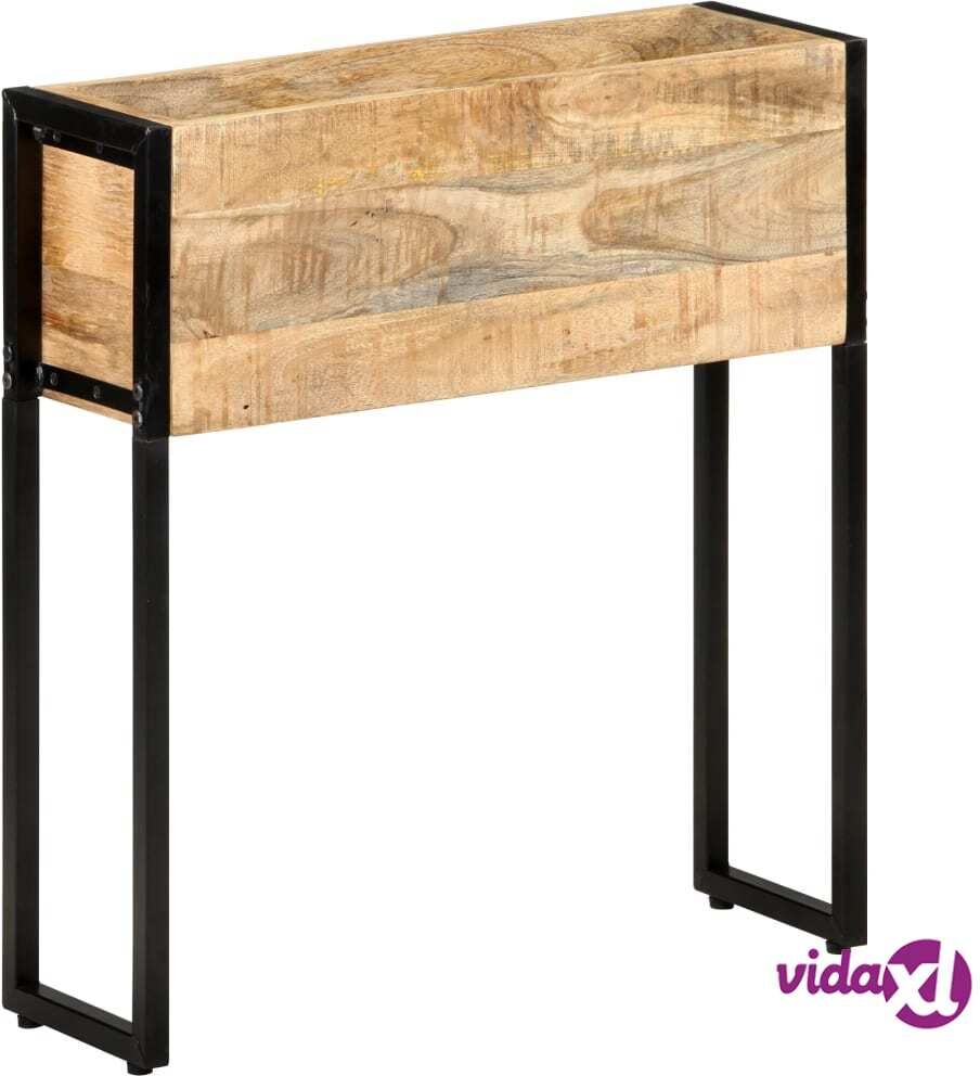 vidaXL Planter 60x20x68 cm Rough Mango Wood